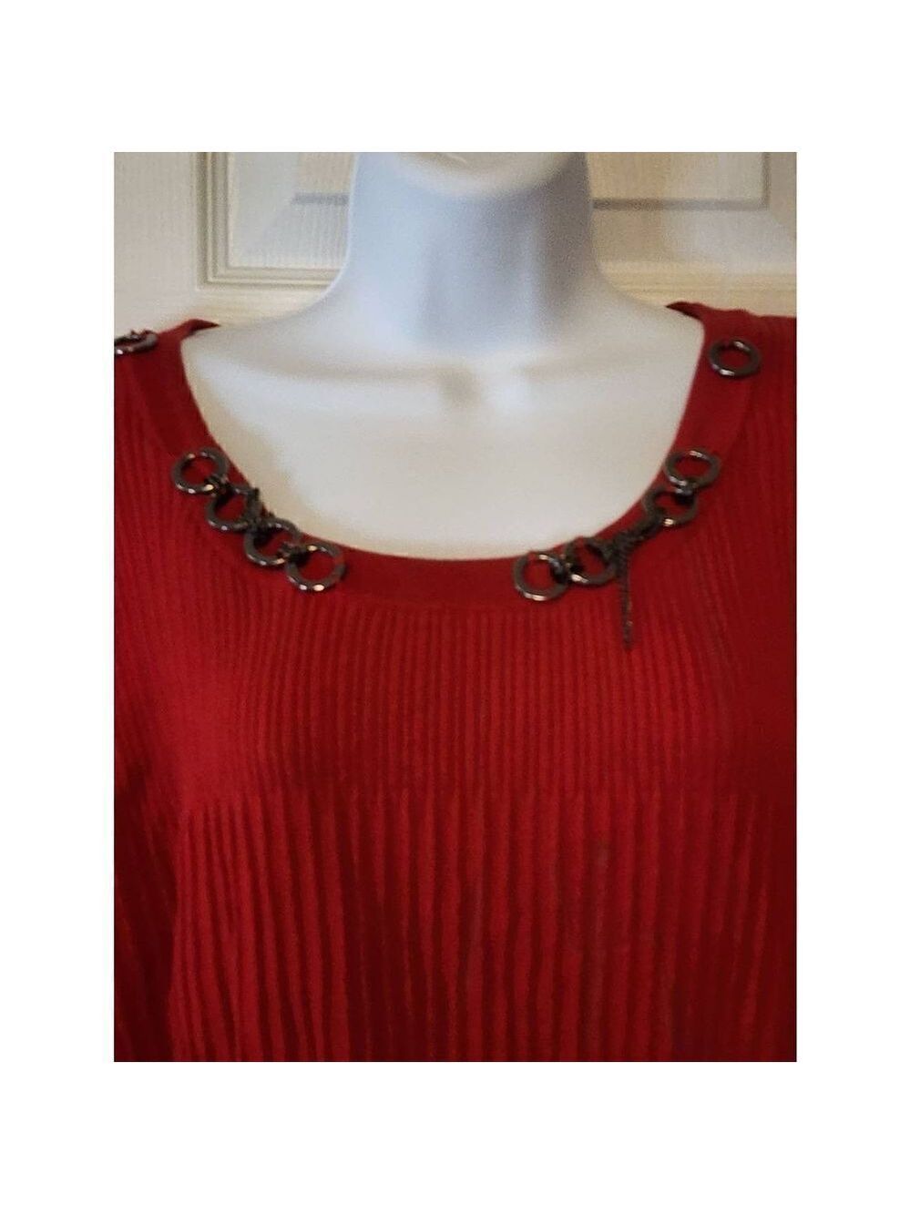 Requirements Red crew neck sweater